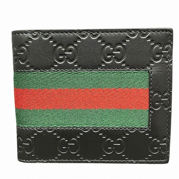 Gucci Sherry Line 408826 GG Signature Bifold Wallet Unisex