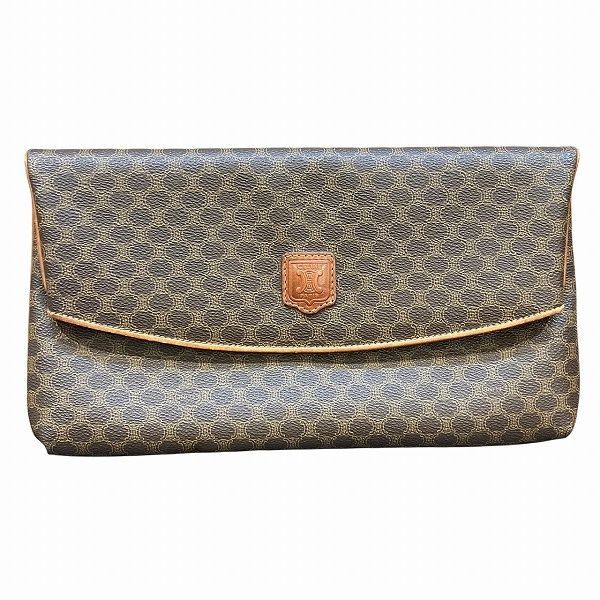 Celine Macadam Brown M90 Bag Clutch Bag Unisex