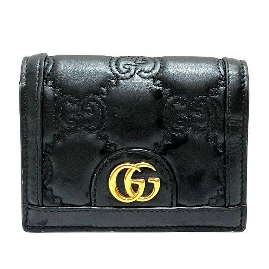 Gucci Ggmatelasse 723786 Black Bifold Wallet For Women