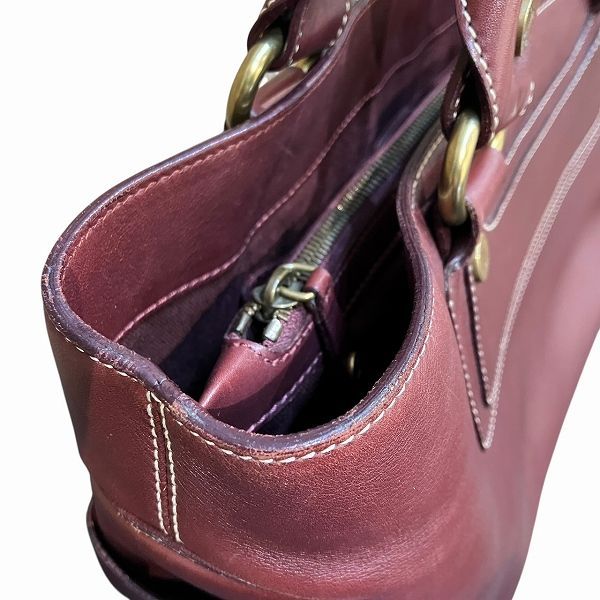 Celine Boogie Bag Burgundy Leather Bag Handbag Women