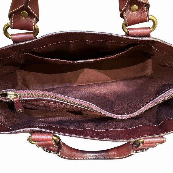 Celine Boogie Bag Burgundy Leather Bag Handbag Women