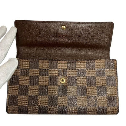 Louis Vuitton Damier Pochette Portmonnais Cles Di N61724 Long Wallet Bifold