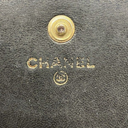 Chanel Coco Mark W Hook Trifold Wallet Women