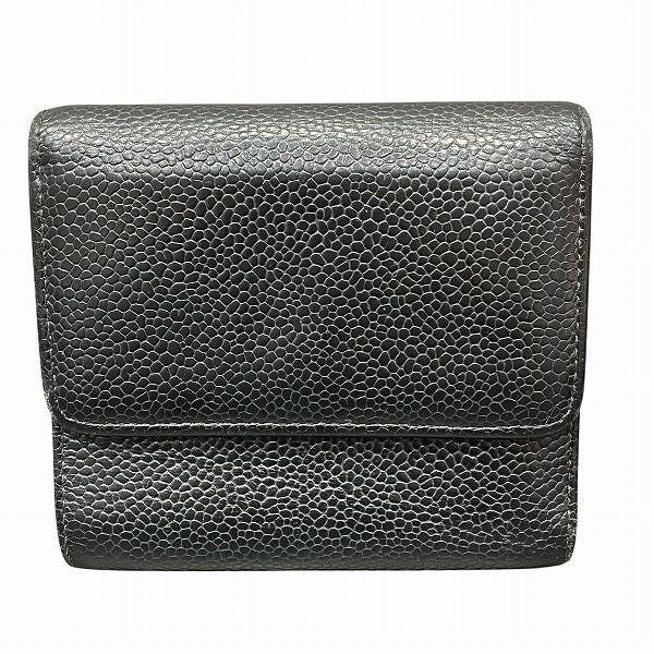Chanel Coco Mark W Hook Trifold Wallet Women