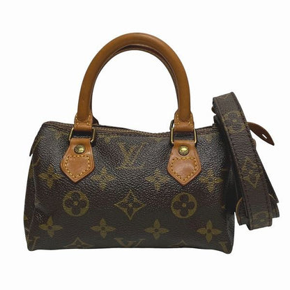 Louis Vuitton Monogram Mini Speedy M41534 2way Old Shape Bag Handbag Shoulder