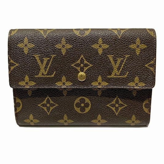 Louis Vuitton Monogram Porte Trésor Ettui Papier M61202 Trifold Wallet Unisex