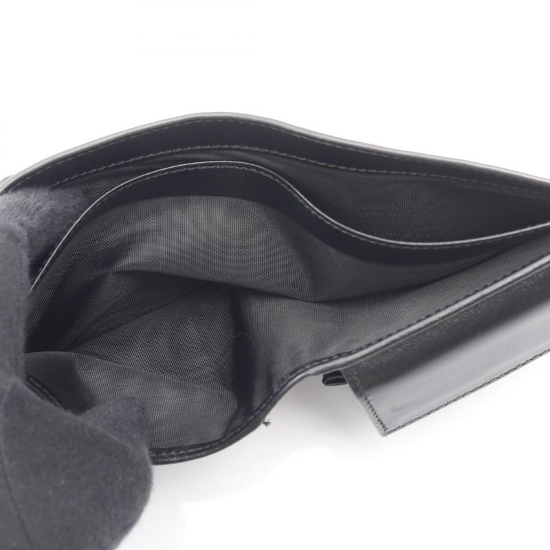 Gucci Bifold Wallet Blade 598252 Black Leather Blade Embroidery Bifold Wallet