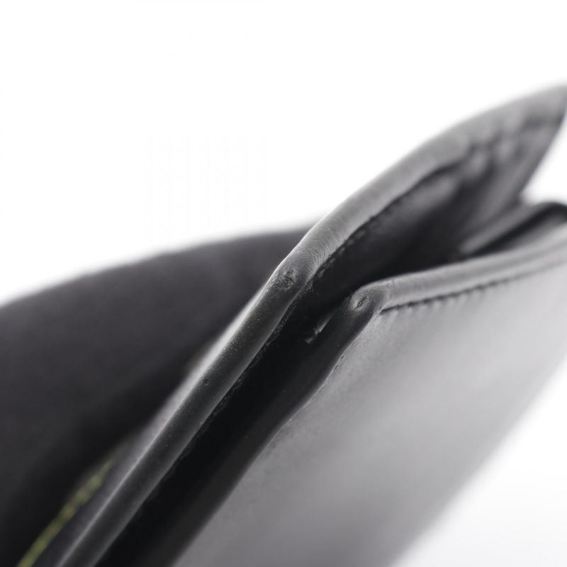 Gucci Bifold Wallet Blade 598252 Black Leather Blade Embroidery Bifold Wallet