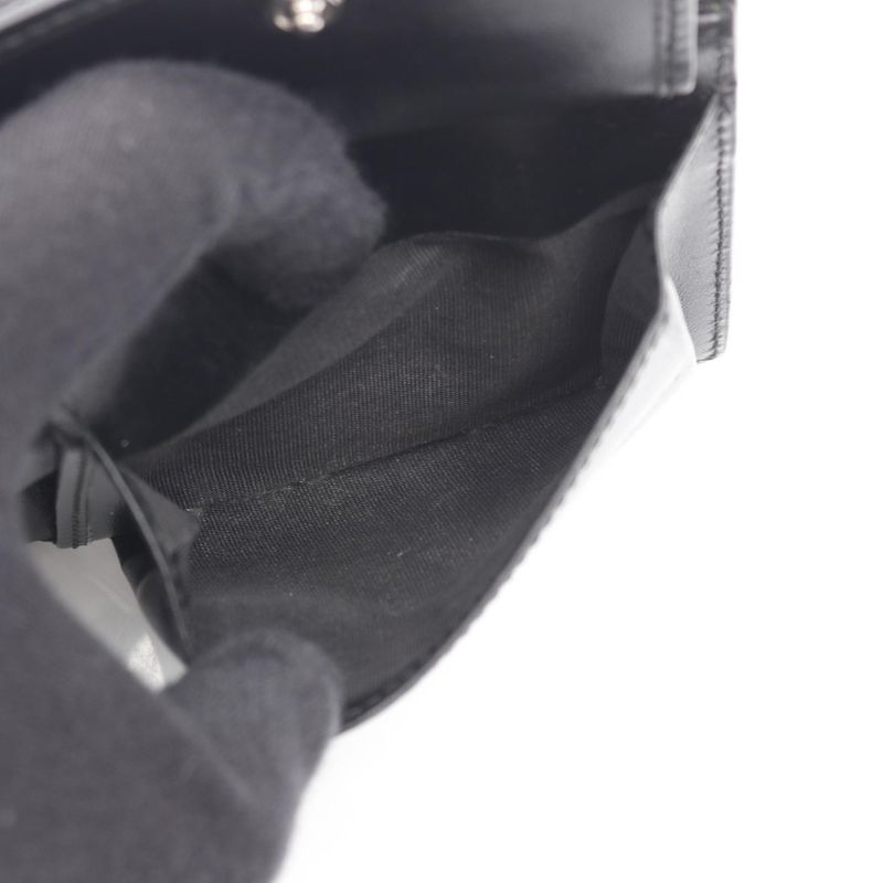 Gucci Bifold Wallet Blade 598252 Black Leather Blade Embroidery Bifold Wallet