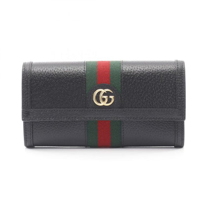 Gucci Bifold Long Wallet Ophidia Web Stripe 719886 Black Leather Ophidia Web