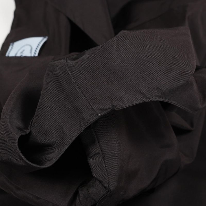 Prada Dress Box Pleated Black Silk Dress Women Used B