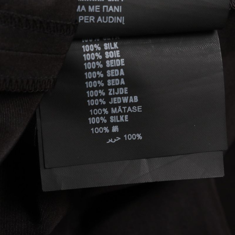 Prada Dress Box Pleated Black Silk Dress Women Used B