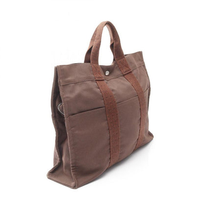 Hermes Tote Bag Her Line Herbag MM Brown Cotton Yale Line Tote MM Unisex Used B