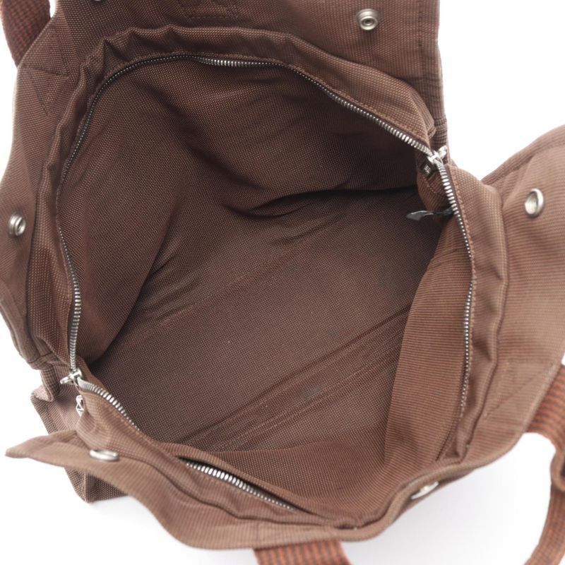 Hermes Tote Bag Her Line Herbag MM Brown Cotton Yale Line Tote MM Unisex Used B