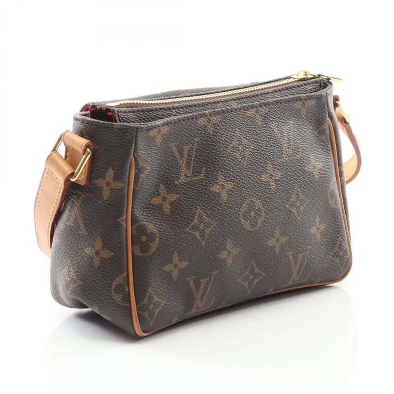 Louis Vuitton Shoulder Bag Vivacite PM M51165 PVC Coated Canvas Leather