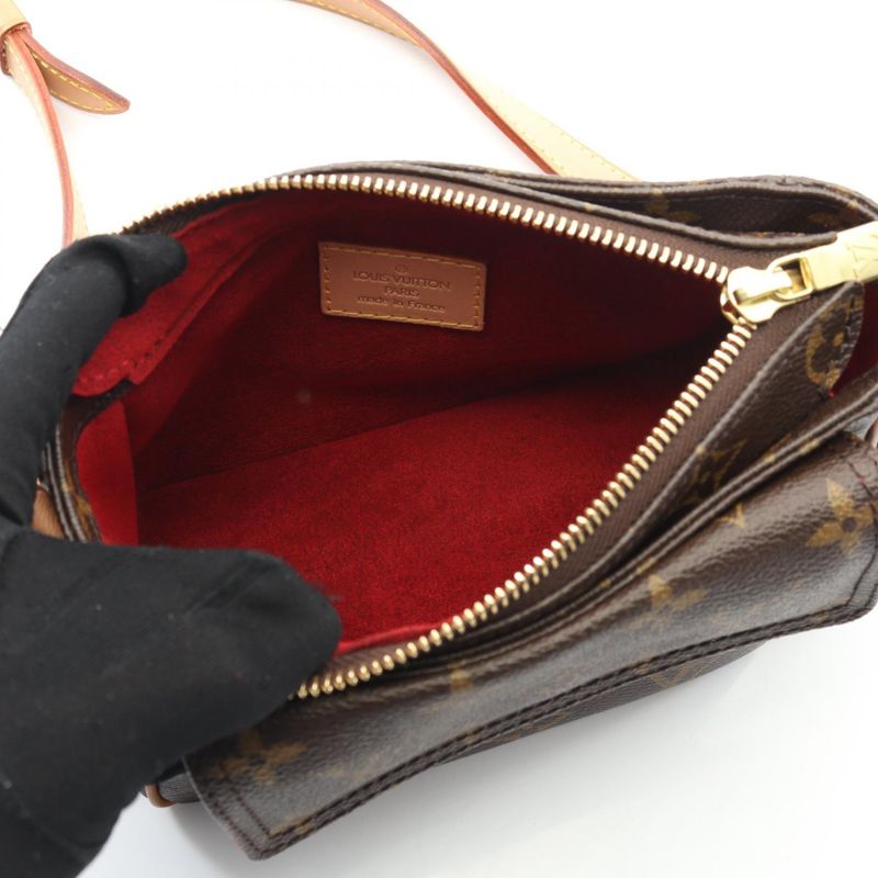 Louis Vuitton Shoulder Bag Vivacite PM M51165 PVC Coated Canvas Leather