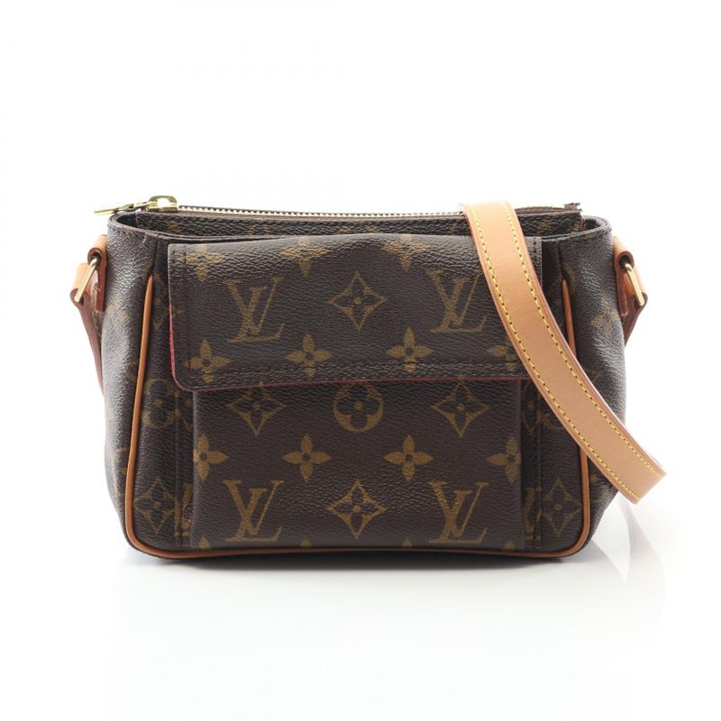 Louis Vuitton Shoulder Bag Vivacite PM M51165 PVC Coated Canvas Leather