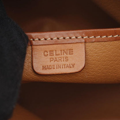 Celine Handbag Macadam Dark Brown/brown PVC Coated Canvas Leather Macadam 2way