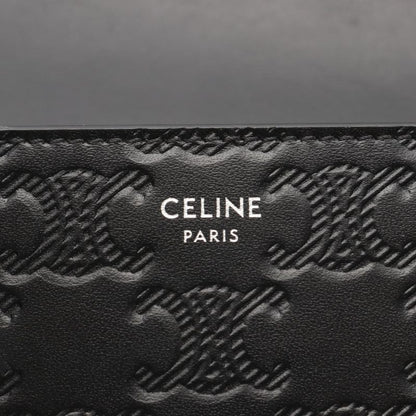 Celine Shoulder Bag Triomphe Horizontal Sleeve 10k773fqd Black Leather Triomphe