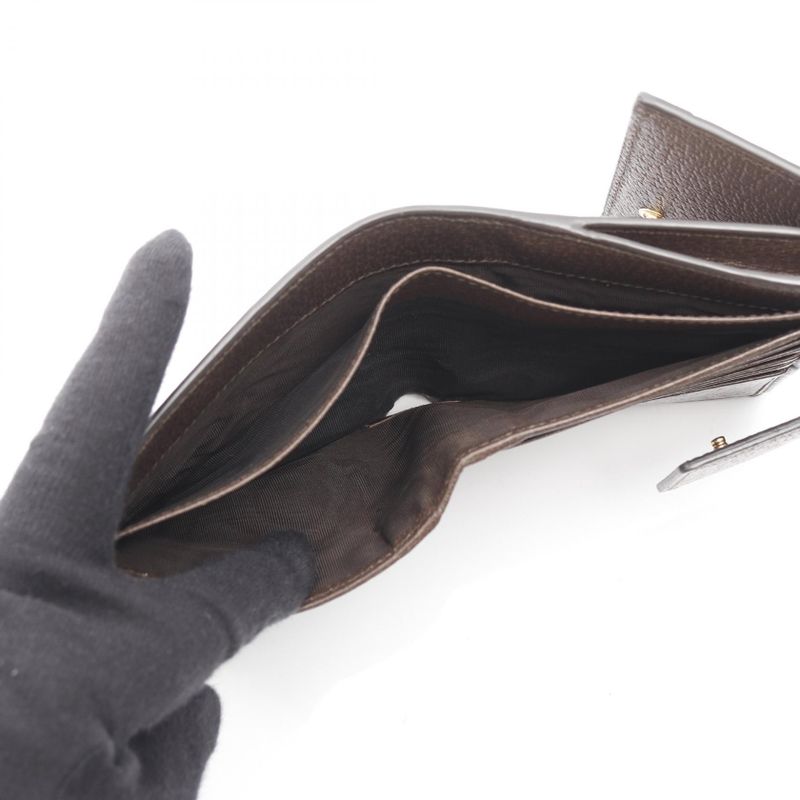 Gucci W Hook Wallet Ophidia GG French Flap Wallet Sherry Line 523173 Beige/brown