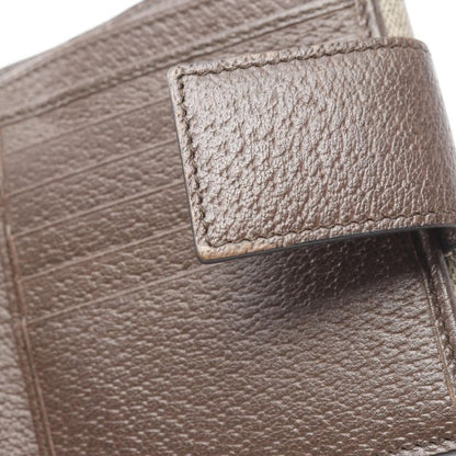 Gucci W Hook Wallet Ophidia GG French Flap Wallet Sherry Line 523173 Beige/brown