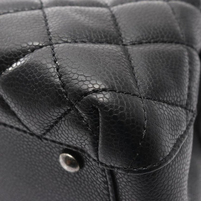 Chanel Tote Bag Matelasse A93925 Black Calf Leather Matelasse Chain Tote Women