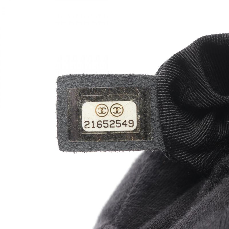 Chanel Tote Bag Matelasse A93925 Black Calf Leather Matelasse Chain Tote Women