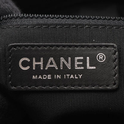 Chanel Tote Bag Matelasse A93925 Black Calf Leather Matelasse Chain Tote Women