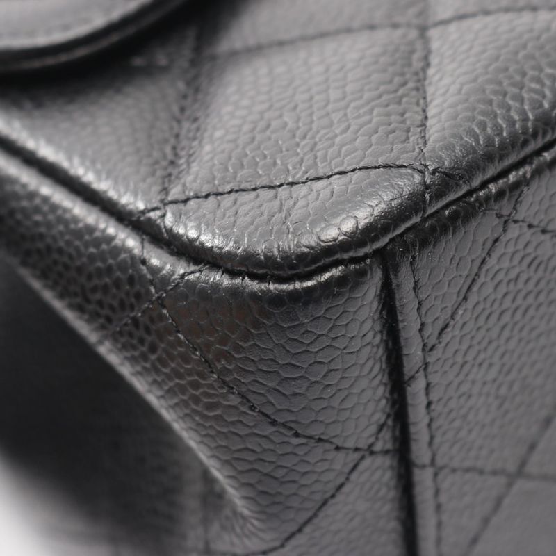 Chanel Shoulder Bag Matelasse 34 Classic Maxi W Flap A58601 Black Calf Leather