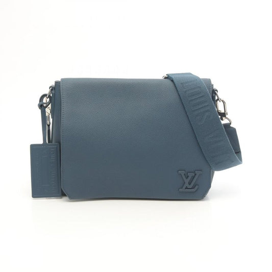 Louis Vuitton Shoulder Bag Take Off Messenger M23709 Blue Leather Take Off