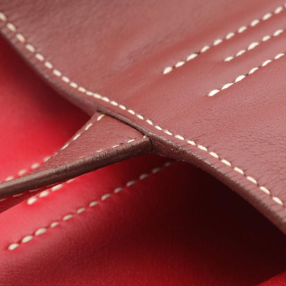 Hermes Tote Bag Double Sens 28 Rouge Ash/rouge Cazac Leather Double Sens 28