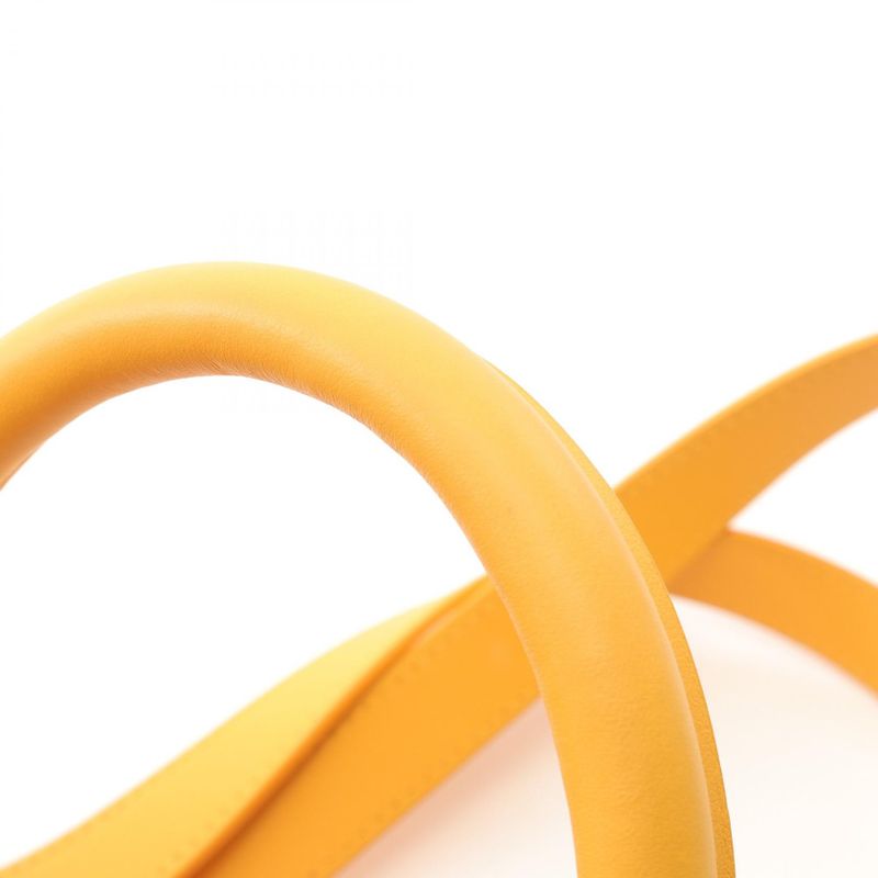 Louis Vuitton Tote Bag Sac Pla 24H M12683 Yellow PVC Coated Canvas Leather Sac