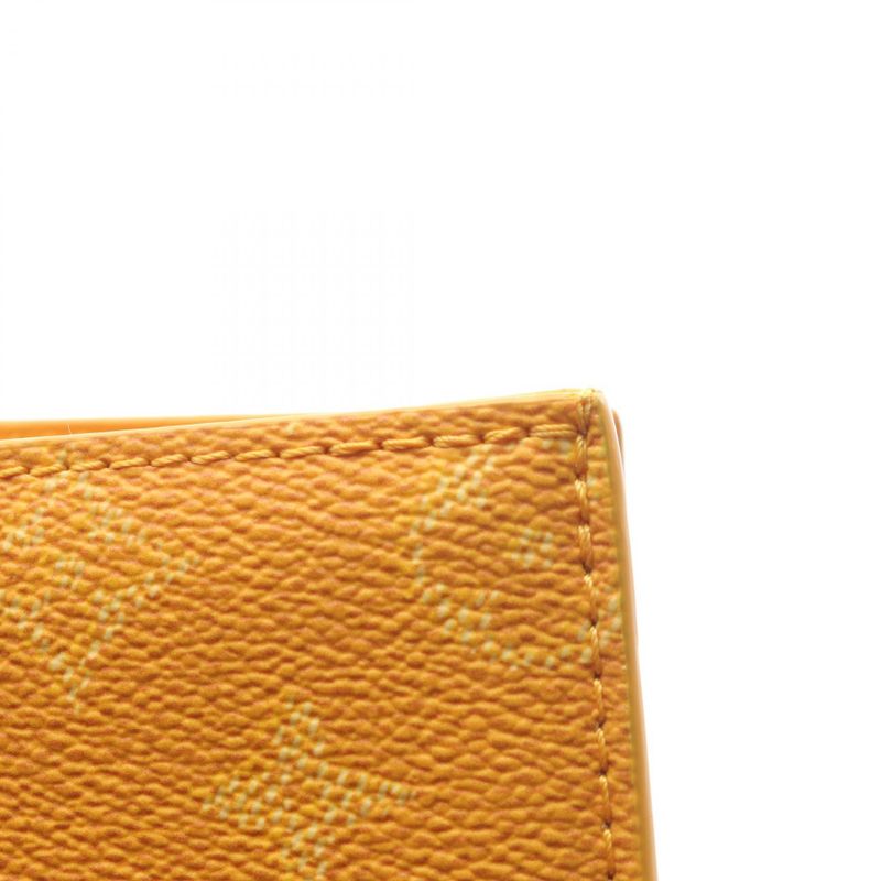 Louis Vuitton Tote Bag Sac Pla 24H M12683 Yellow PVC Coated Canvas Leather Sac