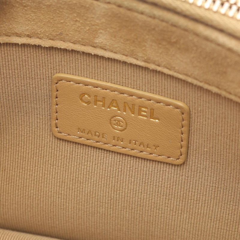 Chanel Shoulder Bag Matelasse Phone Case Ap4743 Black/camel Lambskin Suede