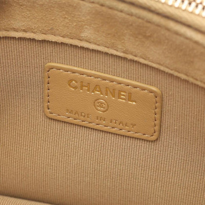Chanel Shoulder Bag Matelasse Phone Case Ap4743 Black/camel Lambskin Suede