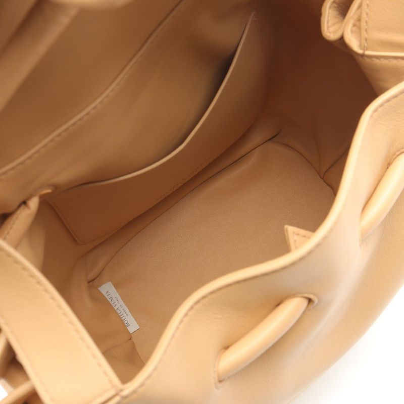Bottega Veneta Handbag BEAK Beige Leather BEAK Handbag Women Used A