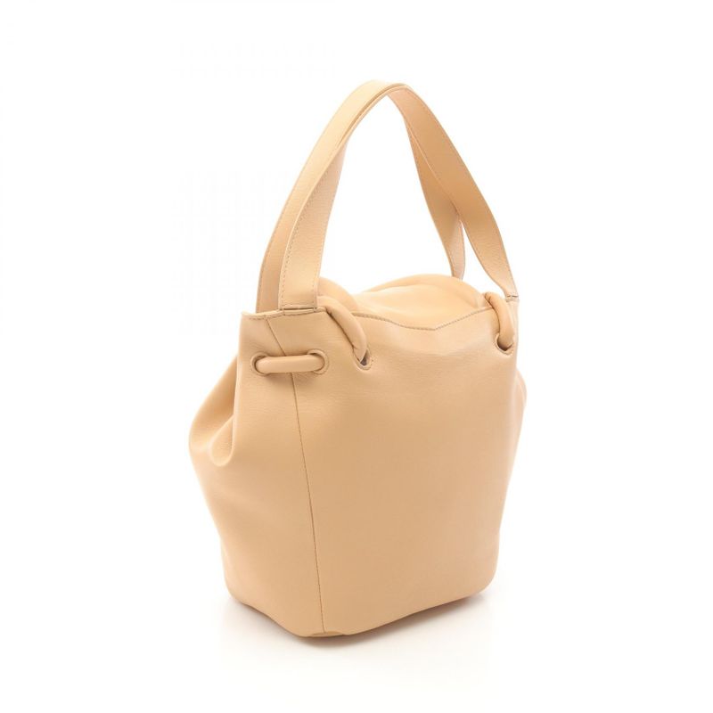 Bottega Veneta Handbag BEAK Beige Leather BEAK Handbag Women Used A