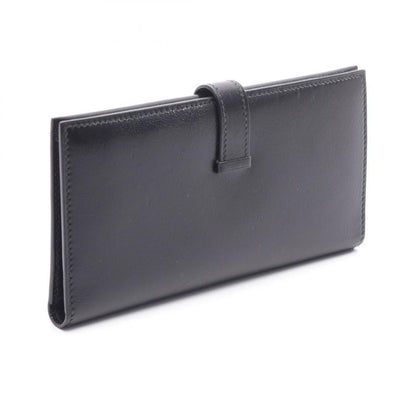 Hermes Bifold Long Wallet Bearn Souffle Black Calf Bearn Bifold Long Wallet