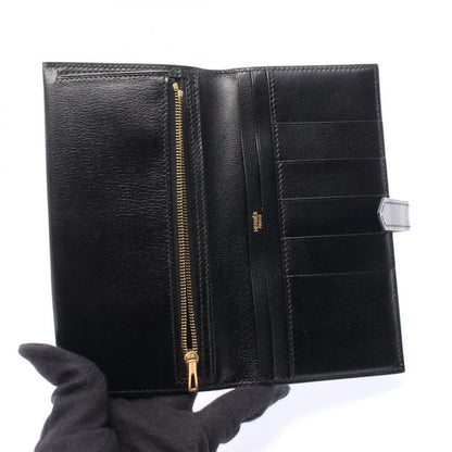 Hermes Bifold Long Wallet Bearn Souffle Black Calf Bearn Bifold Long Wallet