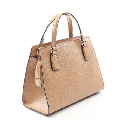 Gucci Handbag Soho Interlocking G 607722 Beige Leather Soho Interlocking 2way