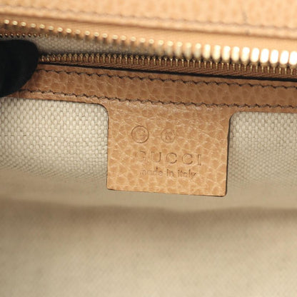 Gucci Handbag Soho Interlocking G 607722 Beige Leather Soho Interlocking 2way