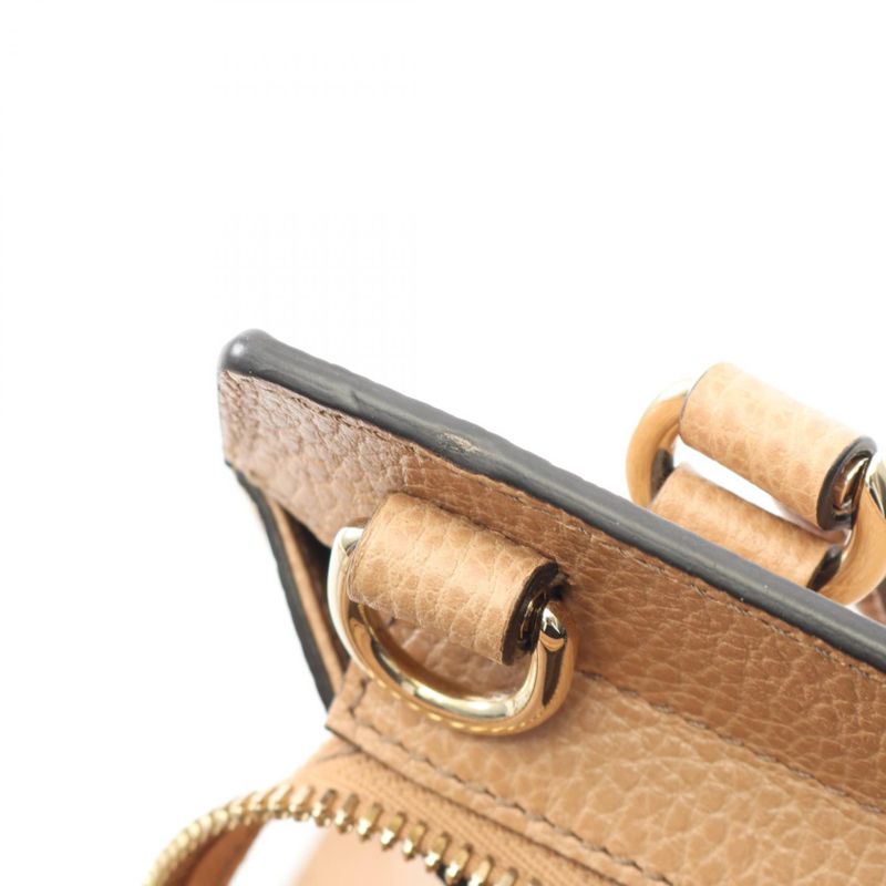 Gucci Handbag Soho Interlocking G 607722 Beige Leather Soho Interlocking 2way