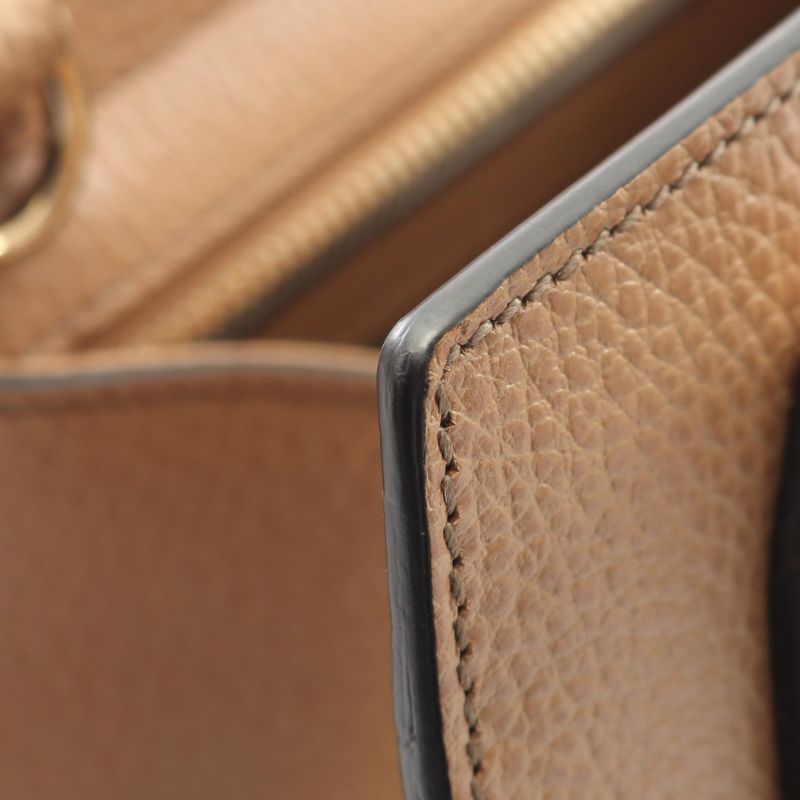 Gucci Handbag Soho Interlocking G 607722 Beige Leather Soho Interlocking 2way