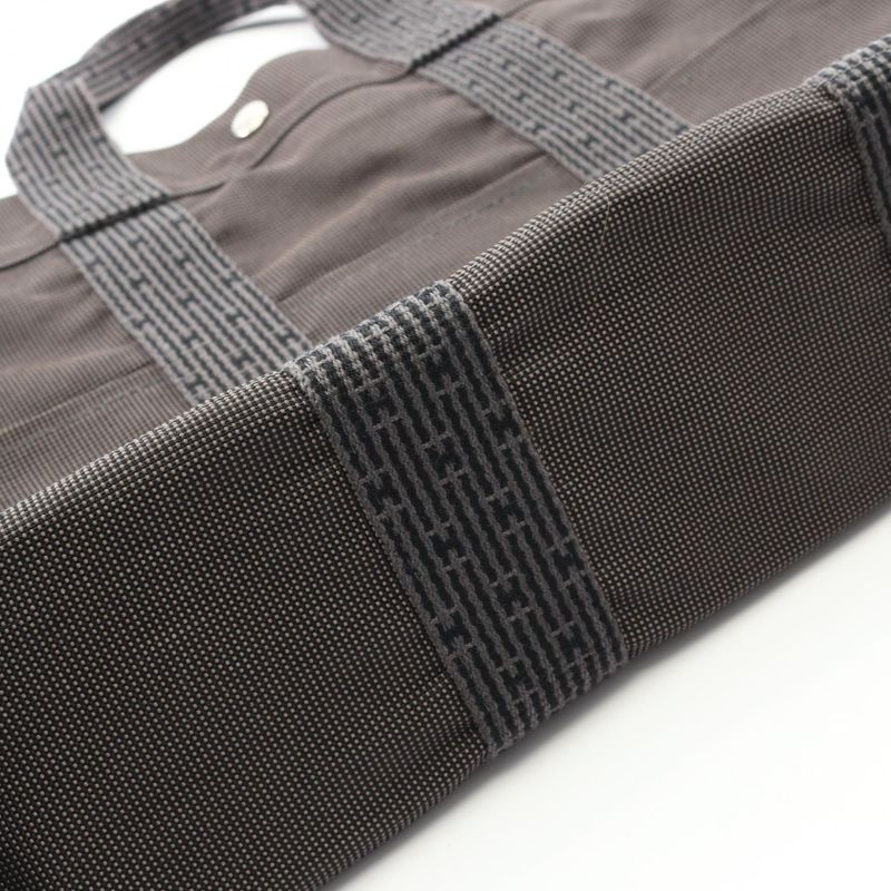 Hermes Tote Bag Her Line MM Grey Cotton Her Line Tote MM Unisex Used A