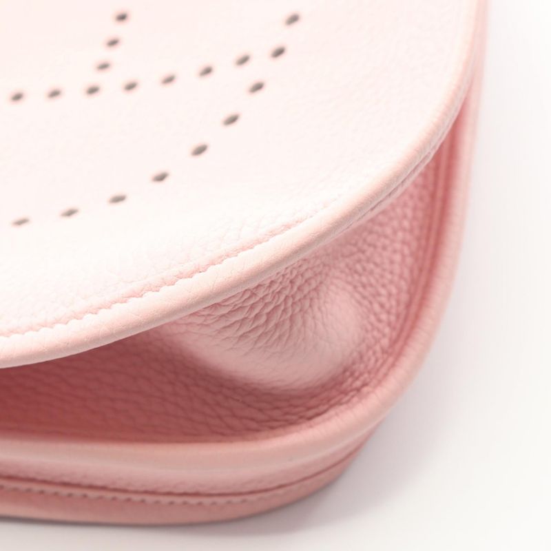 Hermes Shoulder Bag Evelyn 3 Trois PM Rose Sakura Leather Evelyn 3PM Rose
