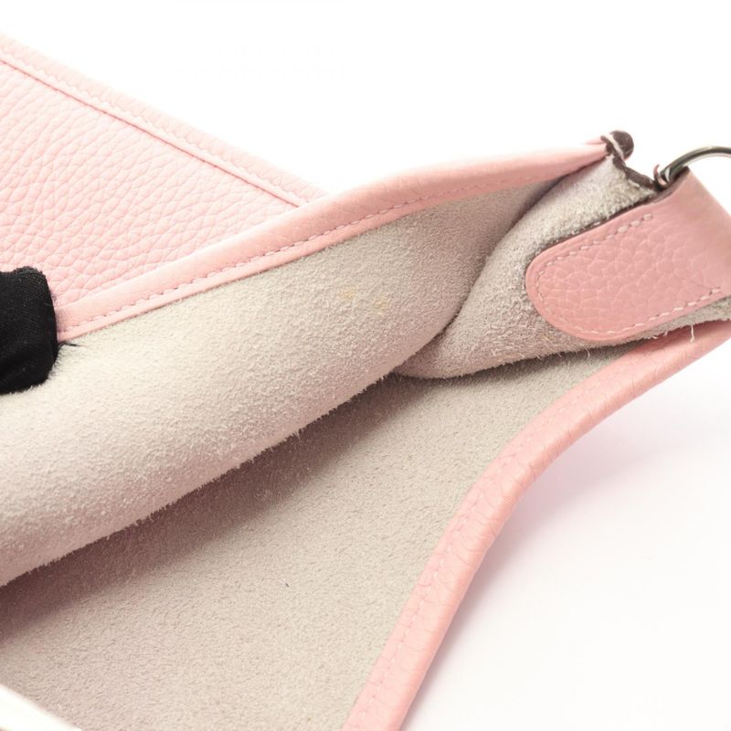 Hermes Shoulder Bag Evelyn 3 Trois PM Rose Sakura Leather Evelyn 3PM Rose