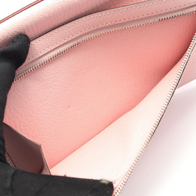 Hermes Bifold Long Wallet Bearn Souffle Rose Sakura Leather Bearn Souffle Rose