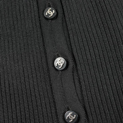 Chanel Dress Coco Mark Button Knit P07386v00353 Other Dress Women Used B