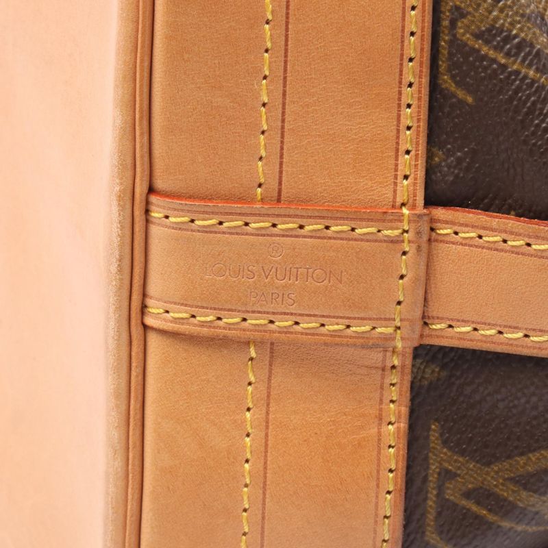 Louis Vuitton Shoulder Bag Noe M42224 PVC Coated Canvas Leather Noe Ladies Used