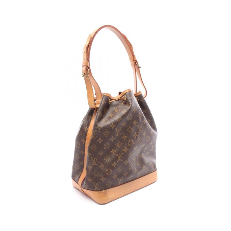 Louis Vuitton Shoulder Bag Noe M42224 PVC Coated Canvas Leather Noe Ladies Used